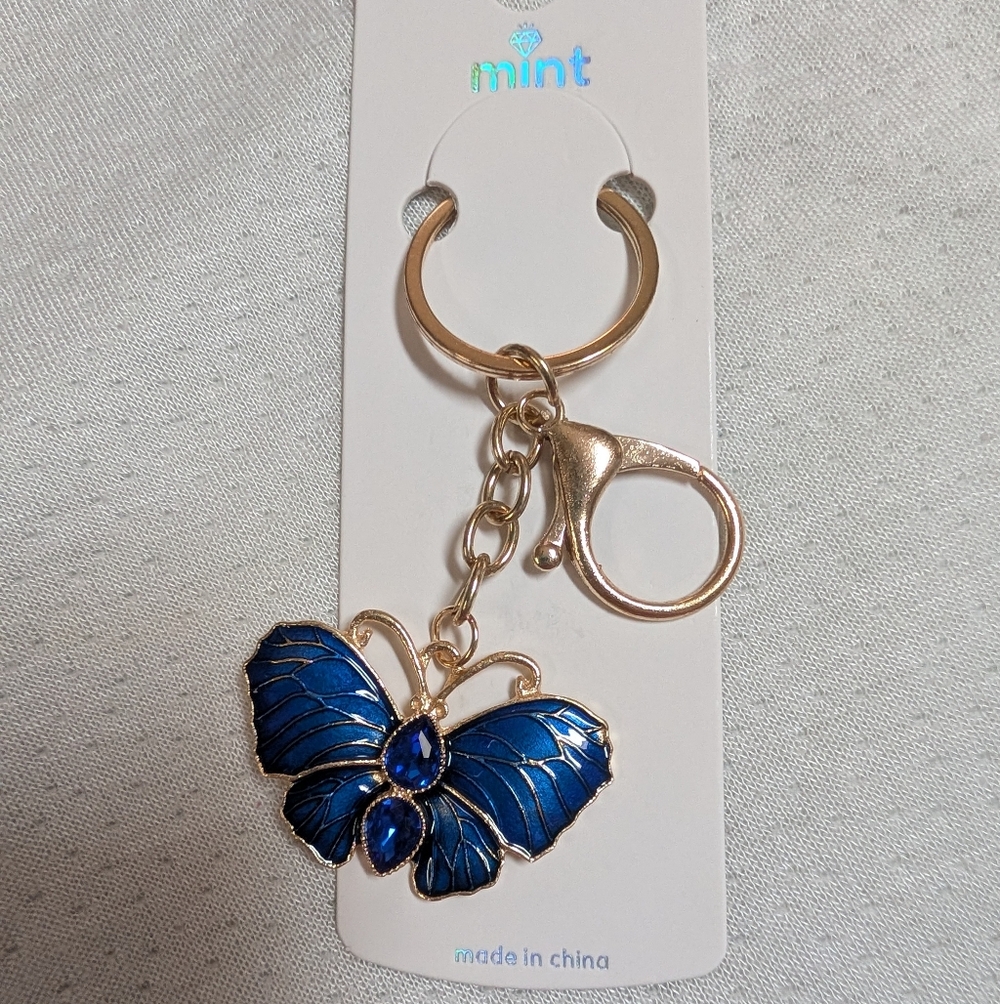 Butterfly 🦋 charm with 2 gems